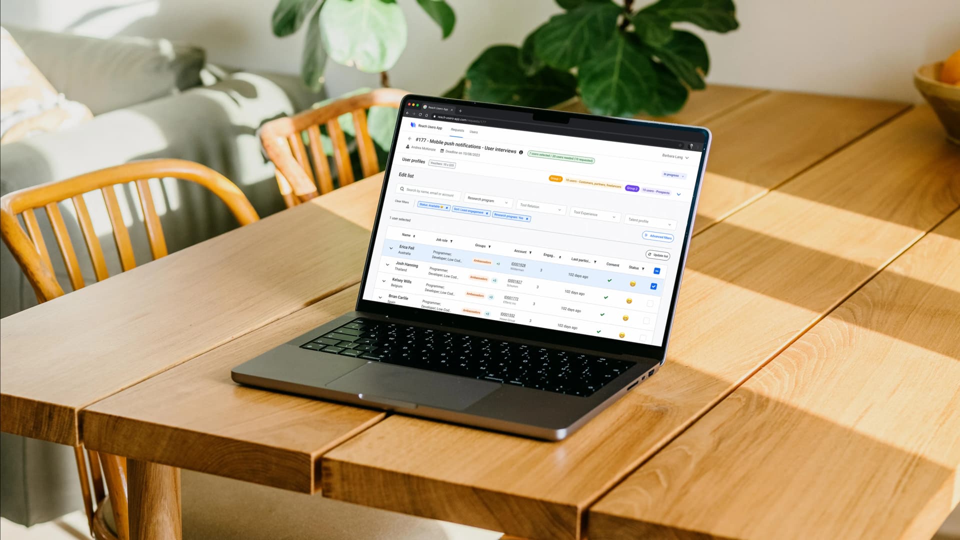 A recruitment SaaS for research teams